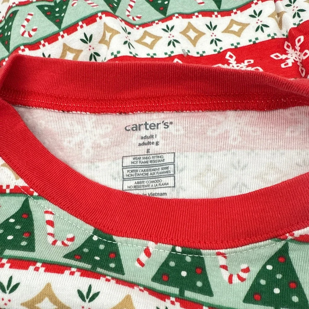 Carters Adult Unisex Fair Isle Christmas Snug Fit Cotton Family Pajama Set Small